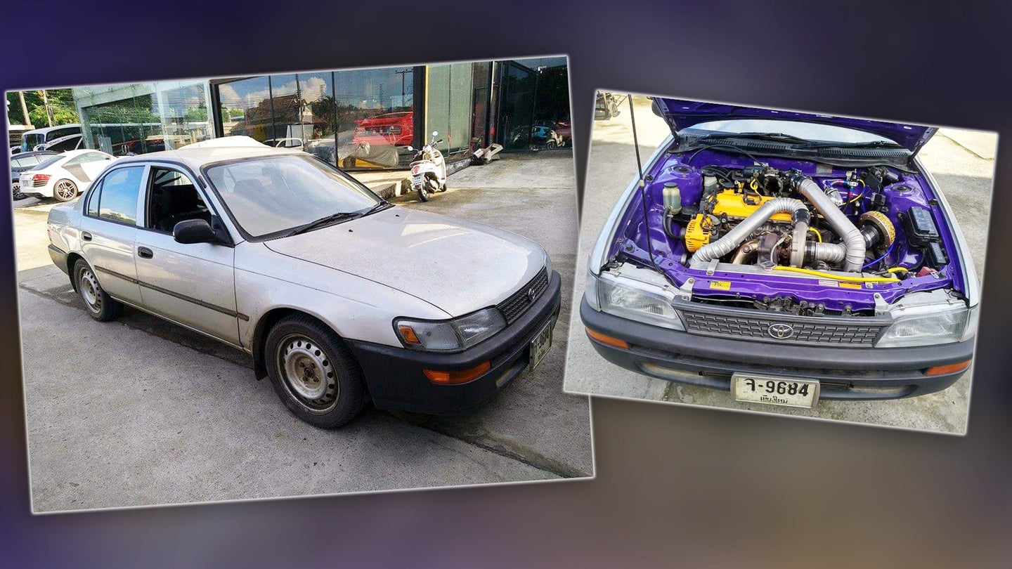 This 400-HP Beater Toyota Corolla With a 3S-GTE Engine Swap Is the Ultimate Sleeper