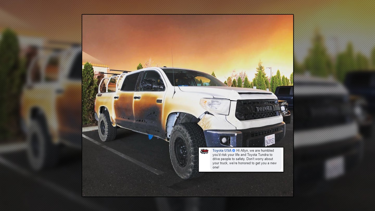 Toyota Offers New Tundra to Nurse Who Shuttled Patients During California Wildfires