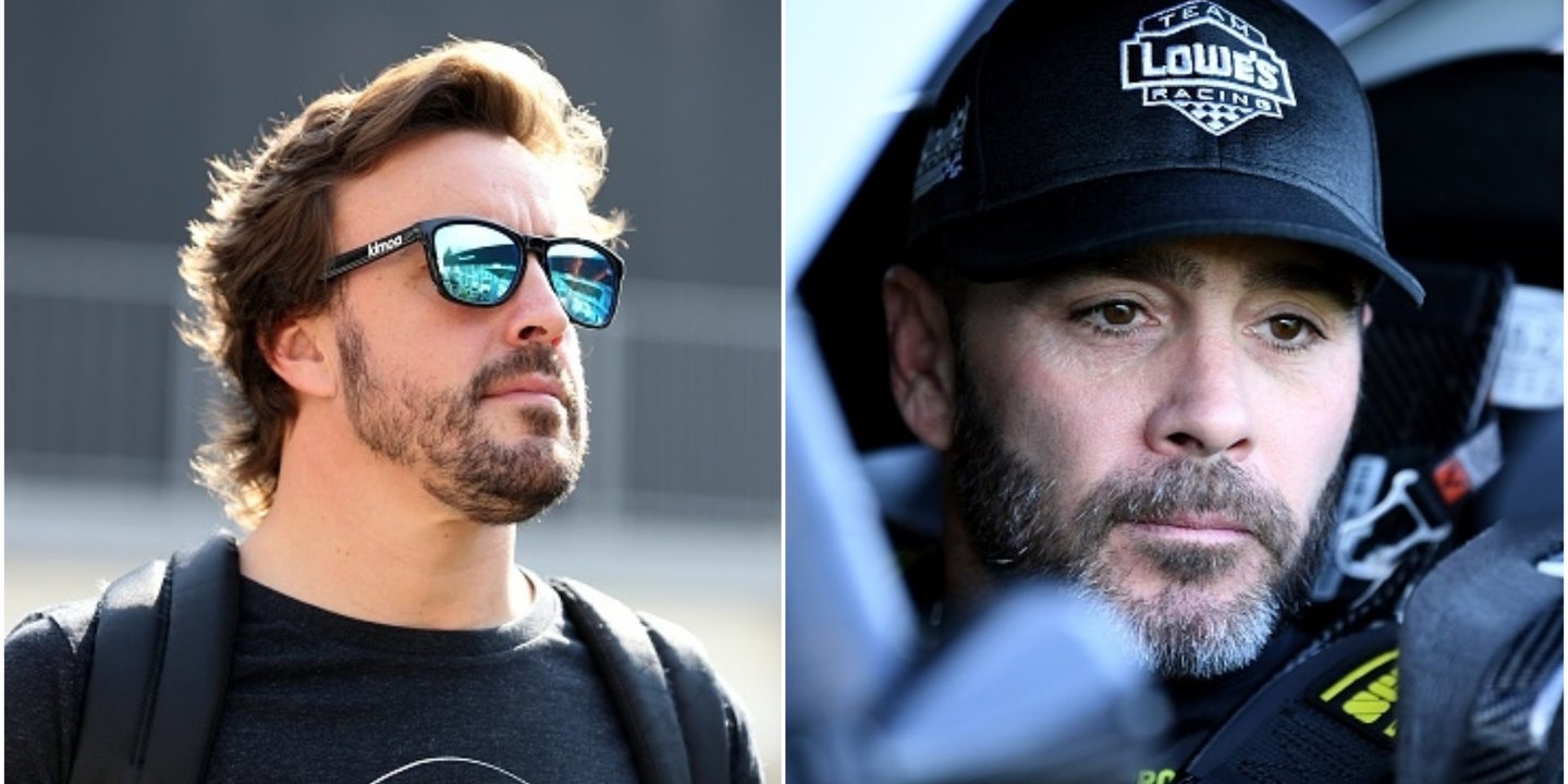 F1 Star Fernando Alonso and NASCAR Champion Jimmie Johnson to Trade Race Cars in Bahrain Swap Test