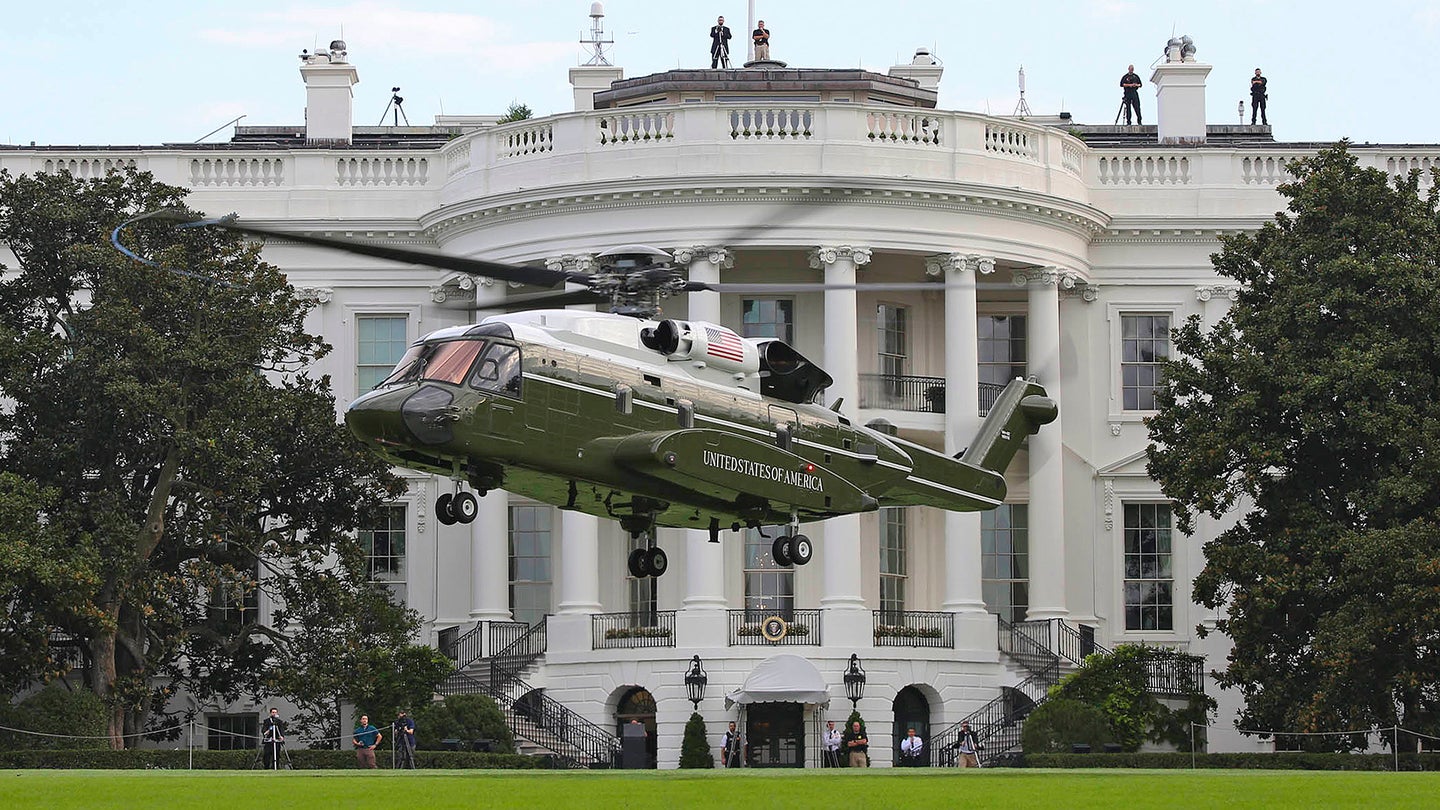 First Images Of New VH-92 Marine One Helicopter Landing On White House Lawn