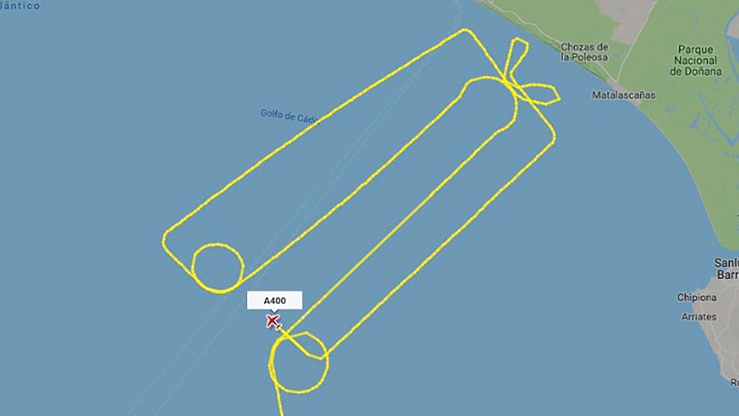 Did This A400M Just Upstage The Marines By Tracing A Giant ‘Dick In A Box’ In The Sky?
