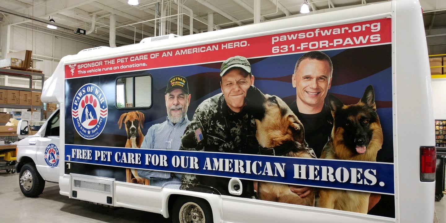 Refurbished Motorhome to Serve as Free Mobile Vet Clinic for Disabled Veterans&#8217; Pets