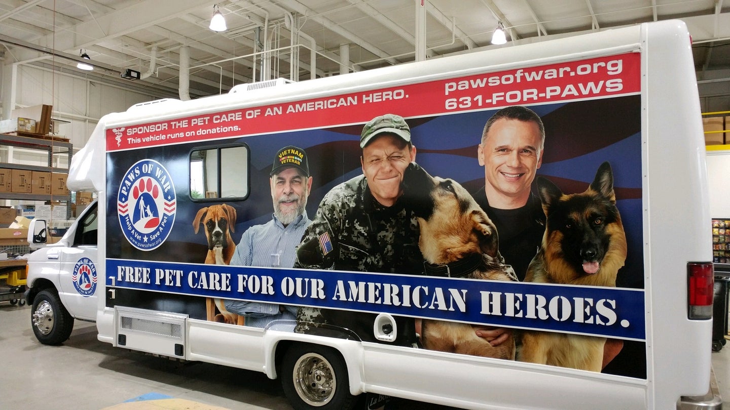Refurbished Motorhome to Serve as Free Mobile Vet Clinic for Disabled Veterans’ Pets