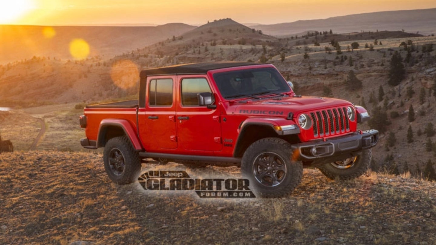 2020 Jeep Gladiator Pickup Truck Images, Official Specs Leak Online