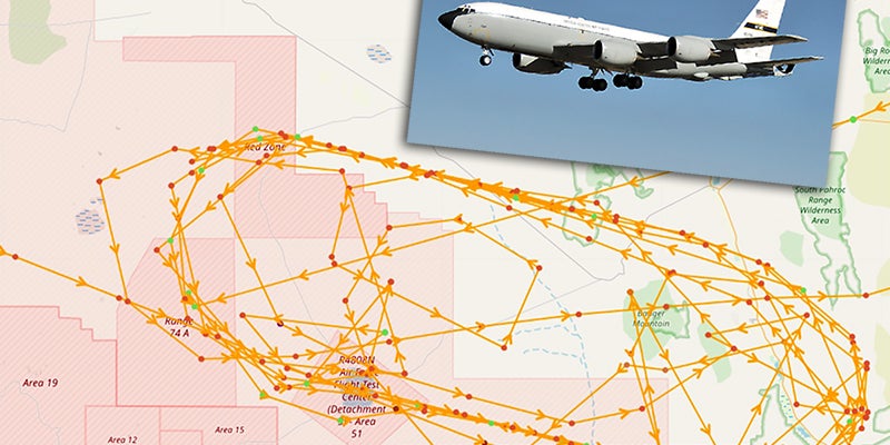 NKC-135R Tanker From Edwards AFB Flew This Peculiar Night Mission Over Area 51