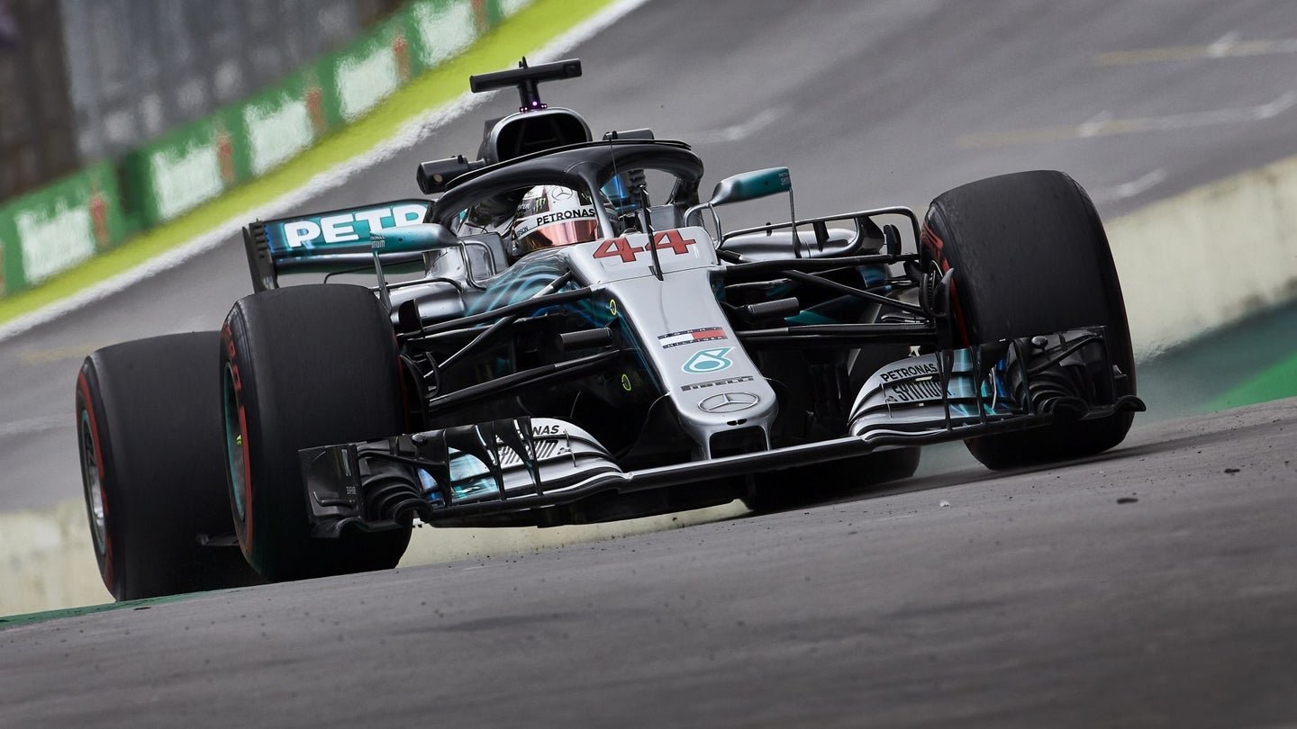 Lewis Hamilton Posts Mercedes&#8217; 100th F1 Pole at 2018 Brazilian Grand Prix