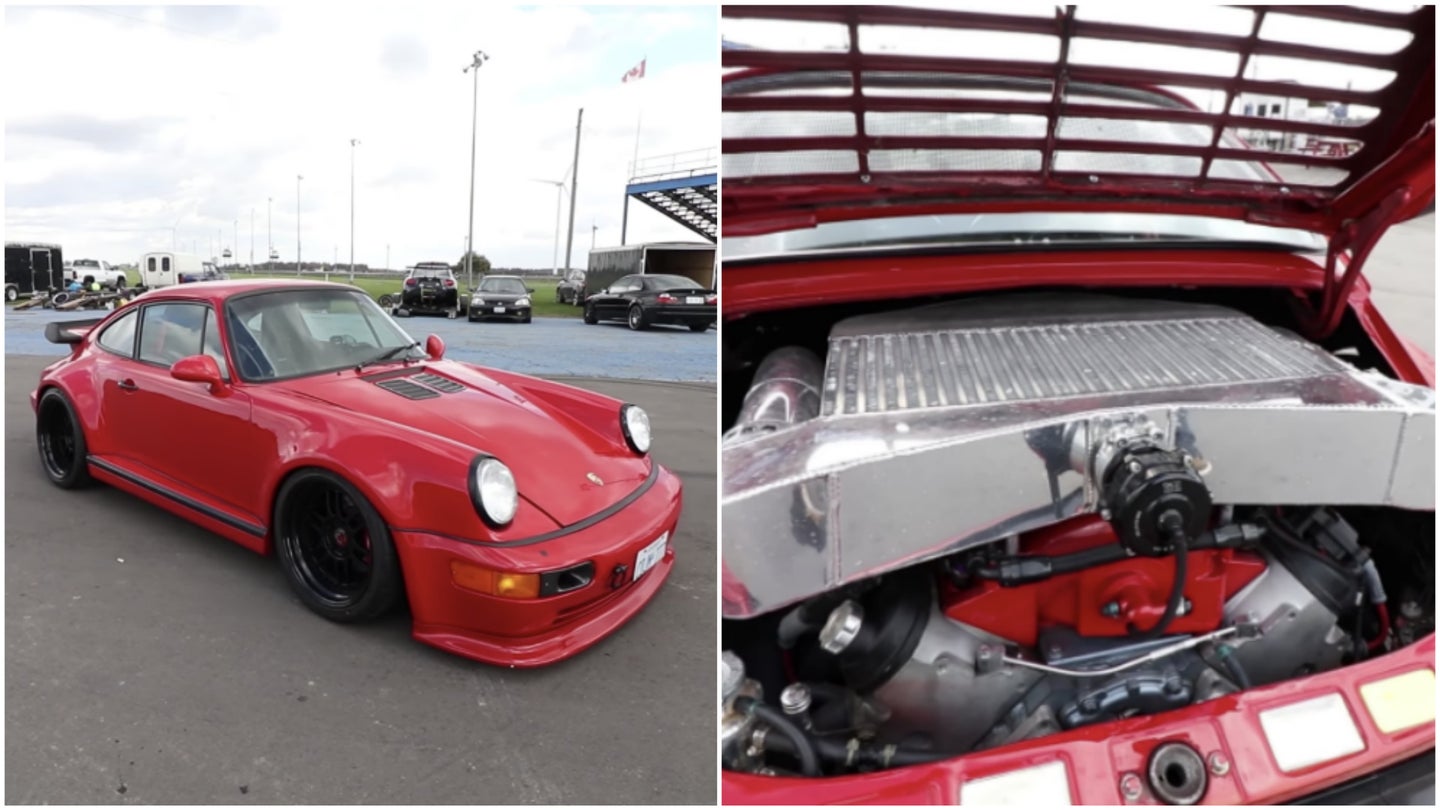This Twin-Turbo, LS-Swapped 1977 Porsche 911 is Peak Lunacy on Track