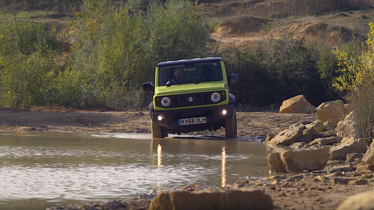Watch the Suzuki Jimny Battle a Toyota Land Cruiser on a Serious Off-Road Course