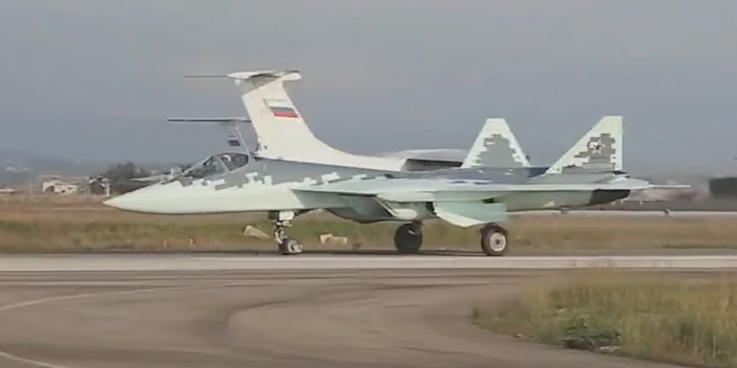 Russia Releases First Official Video Of Its Su-57s On Their Absurdly Short Trip To Syria