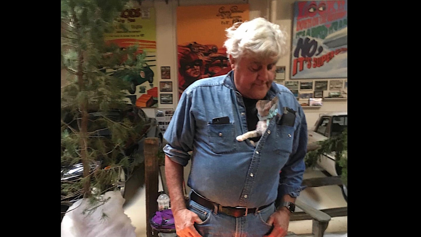 Jay Leno’s Garage Turned Into Purrfect Kitten Wonderland for Charity
