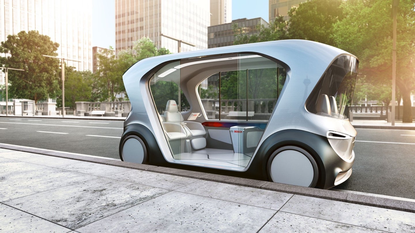 Meet Bosch&#8217;s All-Electric, Self-Driving Pod That&#8217;s Coming to CES 2019