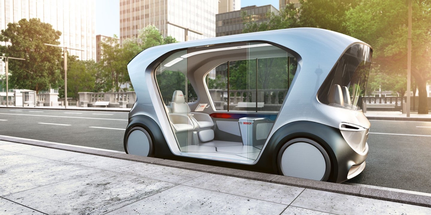 Meet Bosch’s All-Electric, Self-Driving Pod That’s Coming to CES 2019
