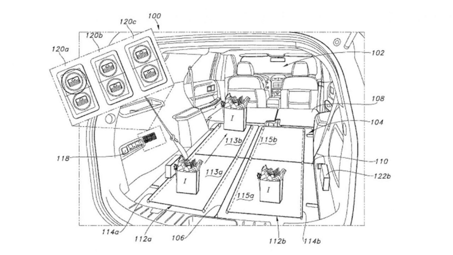 Ford Patents Trunk Conveyor Belts to Load Groceries Into Your Giant SUV