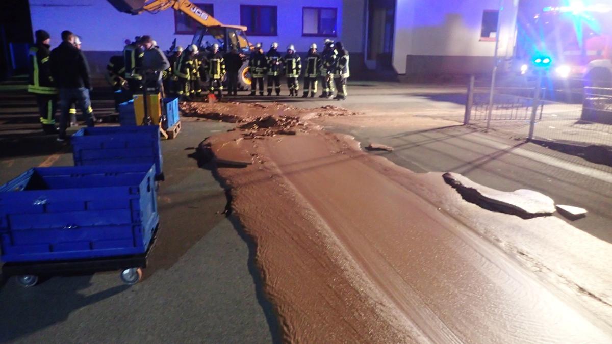 Candy Factory Accident Paves German Street With Chocolate
