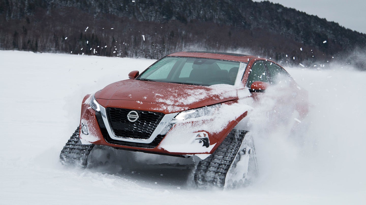 Nissan Gives Into Snow-Track Addiction Once Again, Builds Ultimate Winter Altima