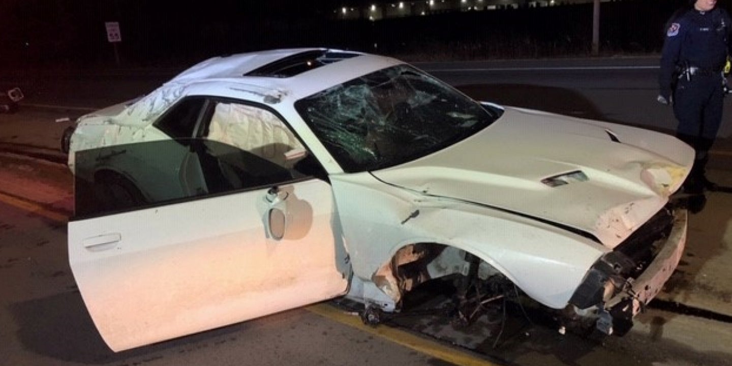 Wisconsin Man Rolls Dodge Challenger 6 Times at More Than 100 MPH, Walks Away Unscathed