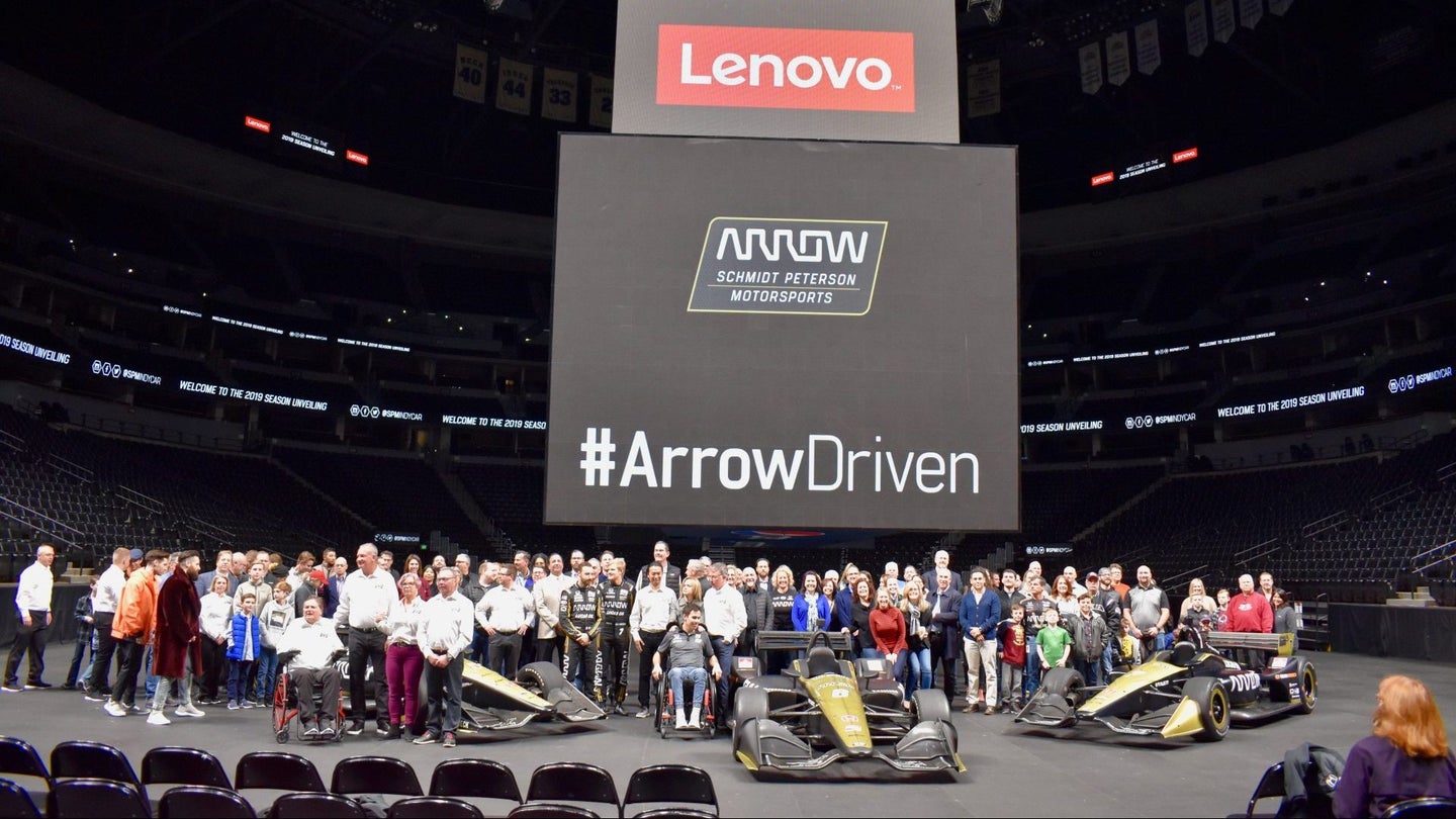 Schmidt Peterson Motorsports Unveils 2019 Racer, Confirms Arrow Electronics as Title Partner