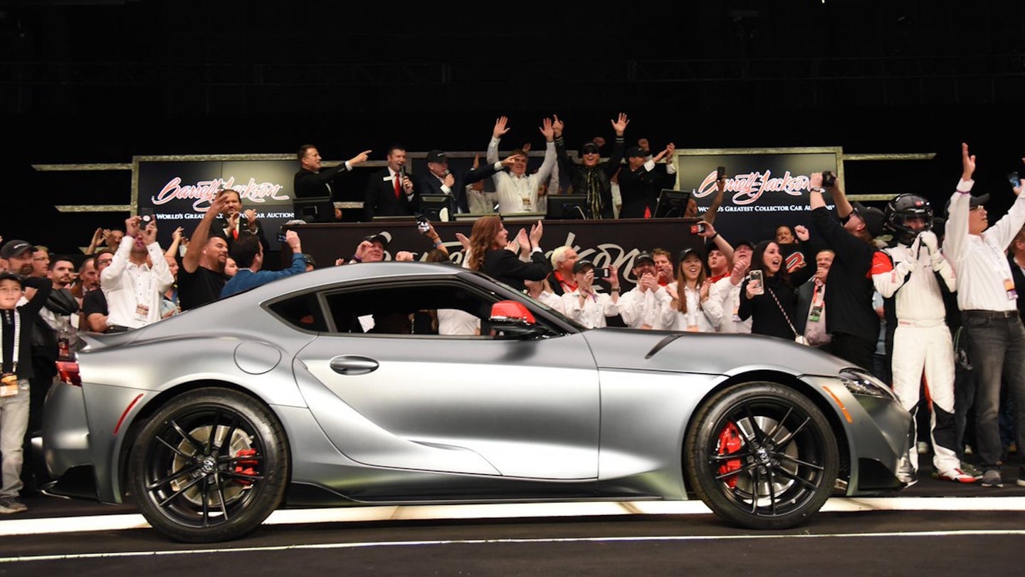 First-Ever 2020 Toyota Supra Just Sold for a Whopping $2.1 Million