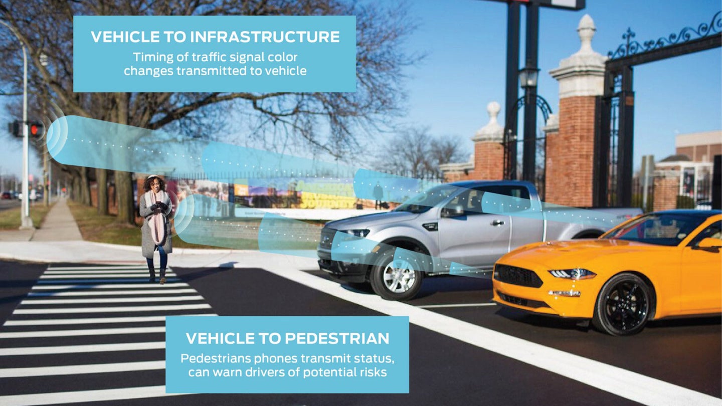 V2X Tech on Talking and Listening Cars Could Make Cities and Roads Safer, Ford Says