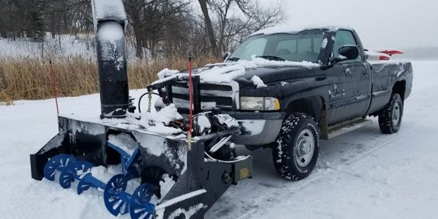 This Hot Rod Snowblower Is Powered by a Harley-Davidson V-Twin Engine