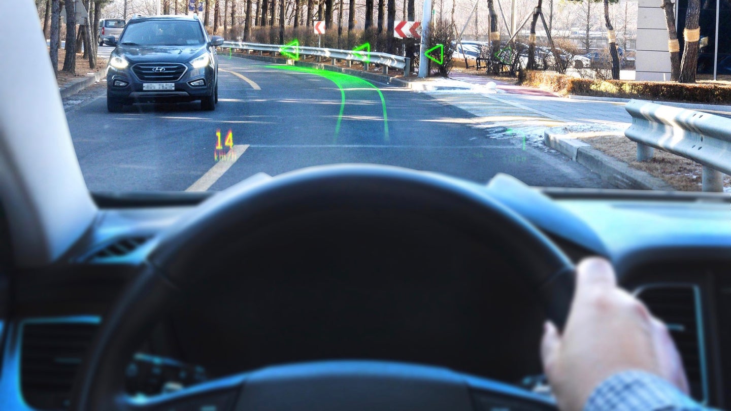 Hyundai and WayRay Demo Augmented-Reality Navigation System at CES 2019