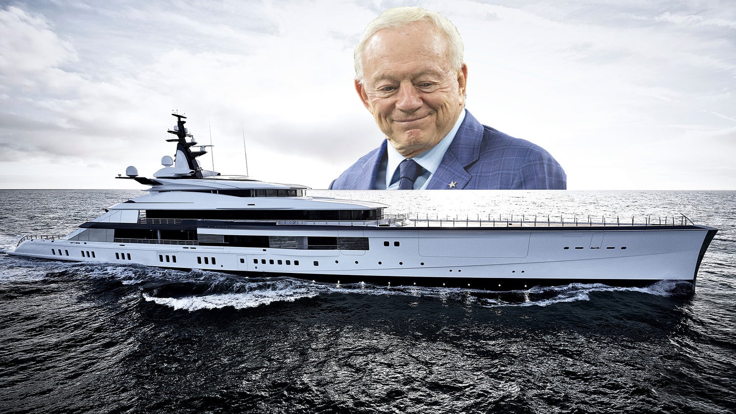 Dallas Cowboys Owner Jerry Jones Buys a Football Field-Sized, $250,000,000 Superyacht
