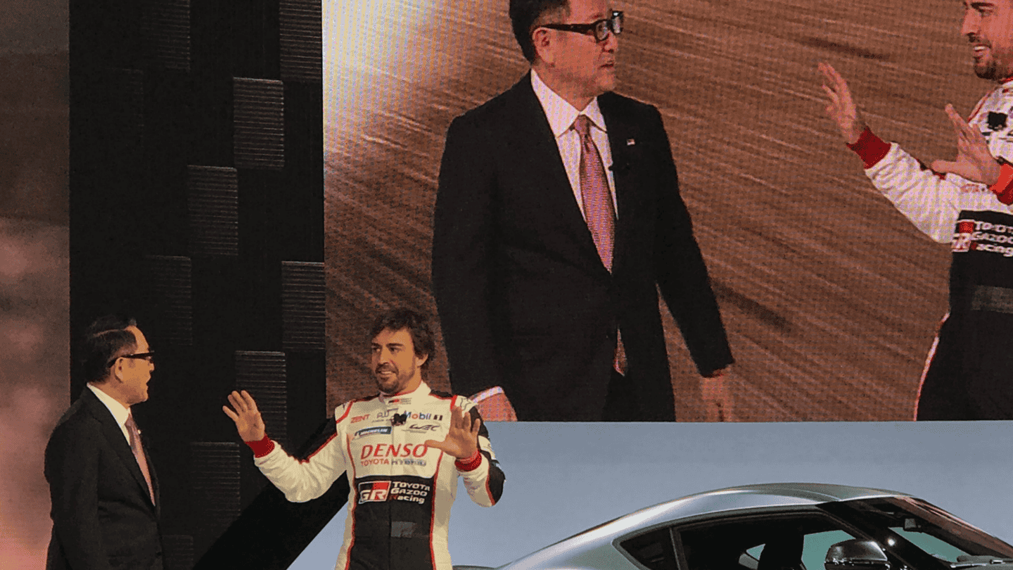 F1 Champ and Le Mans Winner Fernando Alonso Helped Unveil the 2020 Toyota Supra in Detroit