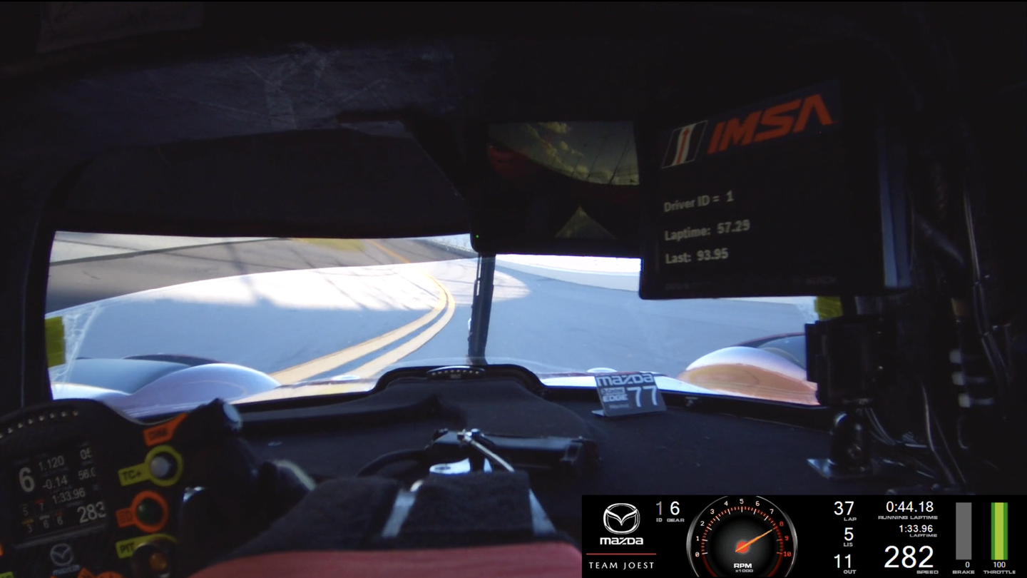 Watch This Mind-Boggling Onboard of Mazda Team Joest’s Record-Breaking Daytona Pole Lap