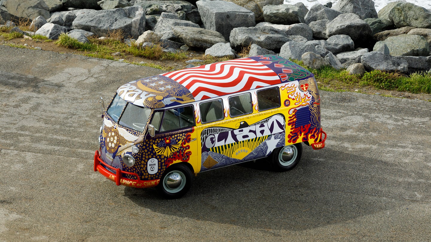 Artists Recreate Iconic VW Light Bus to Commemorate Woodstock’s 50th Anniversary