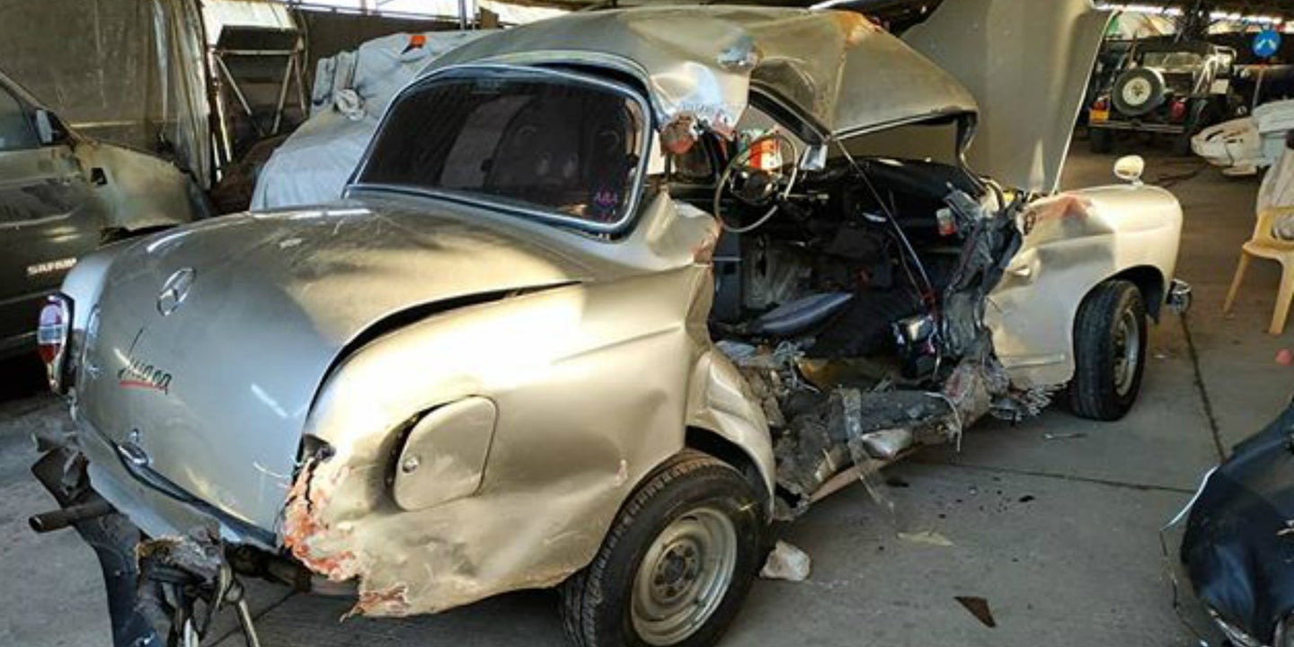 Roadtripping Photographer’s Classic 1960 Mercedes Totaled in Jerusalem Crash