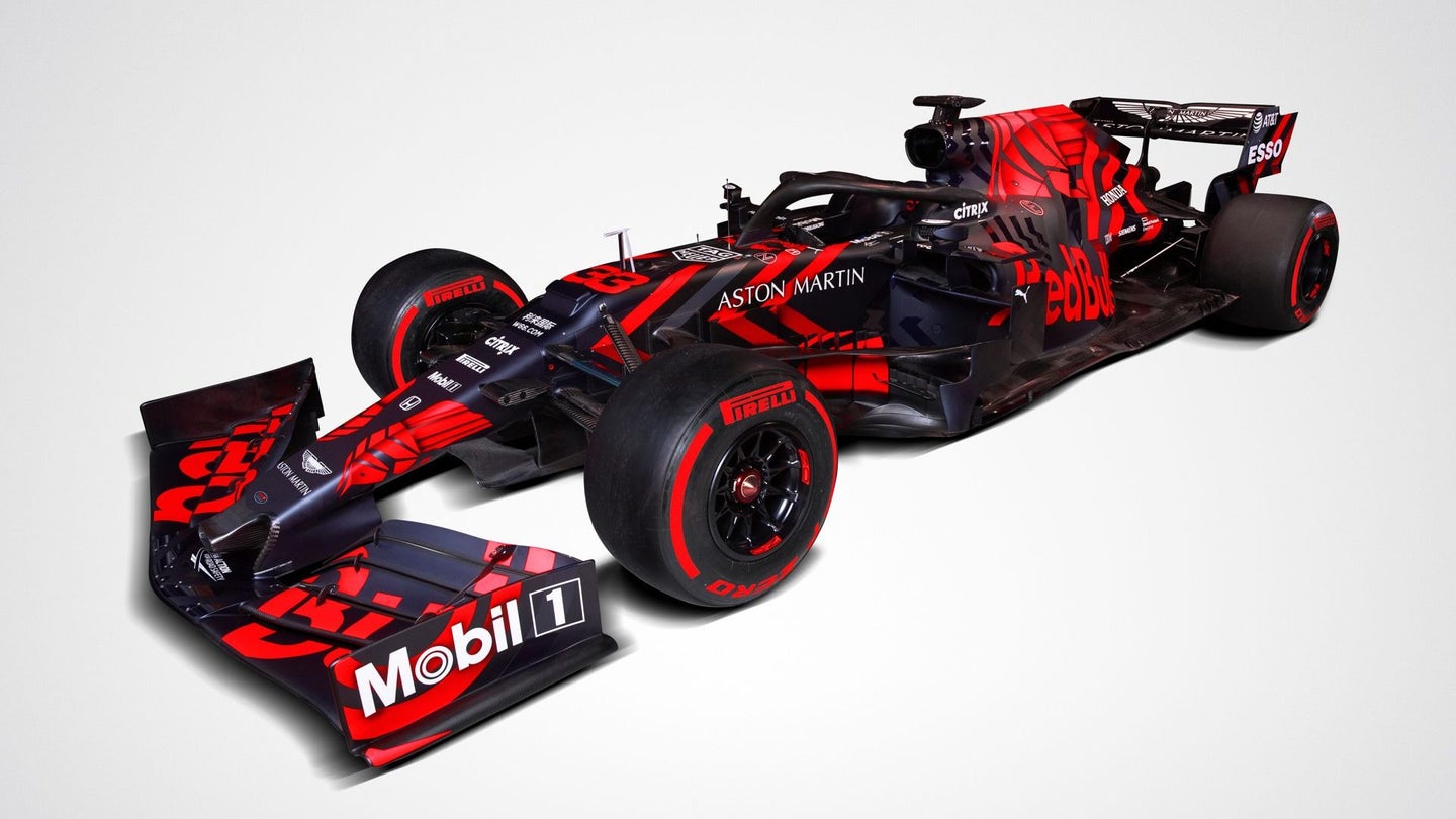 Listen to the 2019 Red Bull Racing RB15 Formula 1 Car Fire Up Its Honda Engine