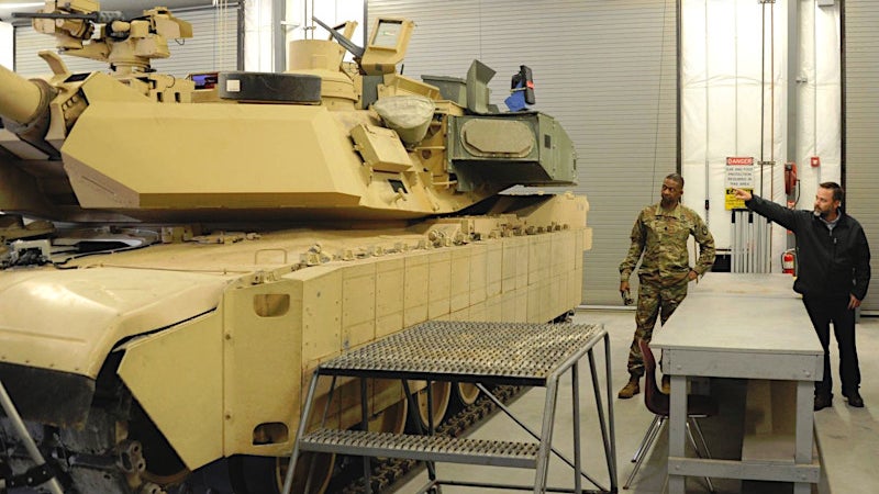 Picture Of Newest M1 Abrams Tank Variant With Previously Unseen Turret Armor Emerges