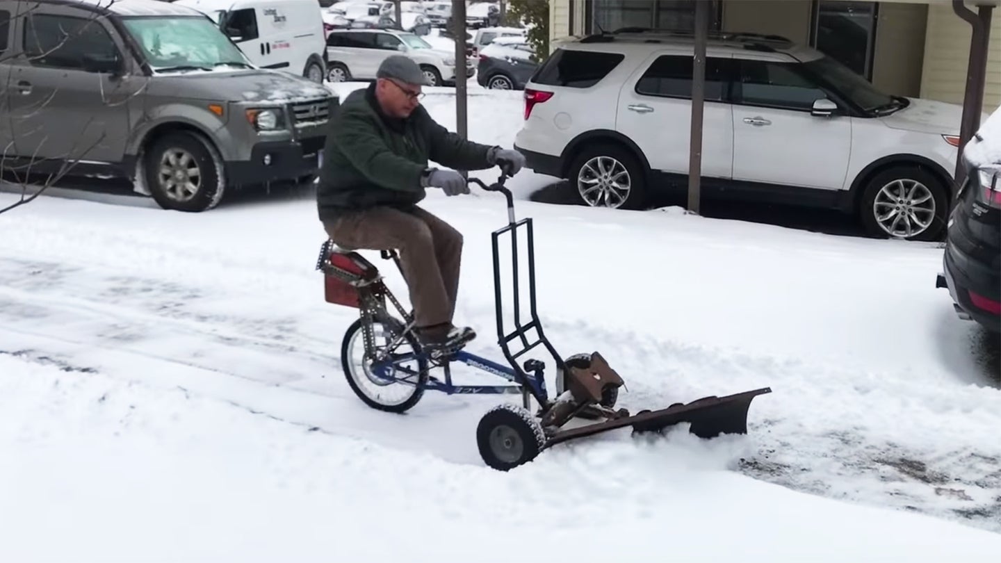 Bicycle Snowplow
