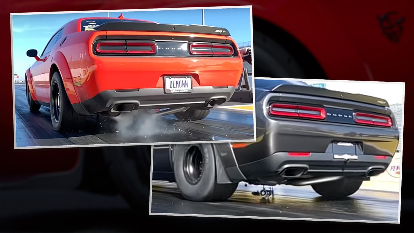 Dodge Investigating Video Showing Pair of Dodge Demons Exploding on Drag Strip