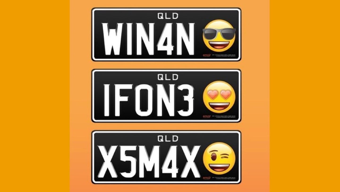 Australia Will Soon Add Emojis to Vanity License Plates, Because Why Not?