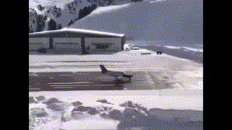 Watch This Plane Fail at Landing, Plow Straight Into a Snow Bank in the French Alps