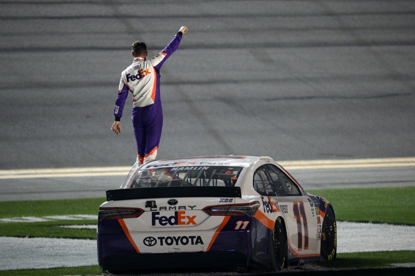 How Denny Hamlin Ended His Year-Long Drought With an Emotional Daytona 500 Victory