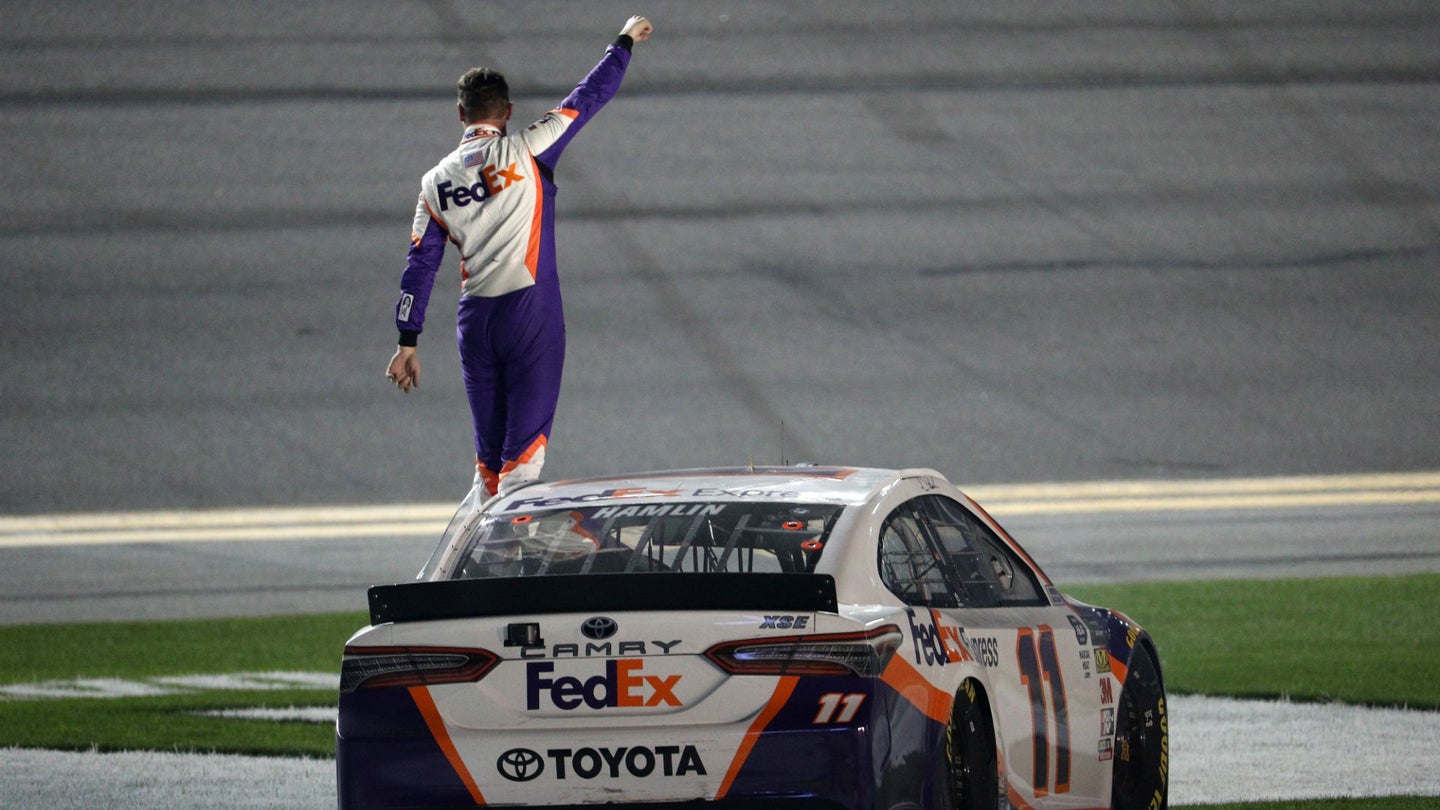 How Denny Hamlin Ended His Year-Long Drought With an Emotional Daytona 500 Victory