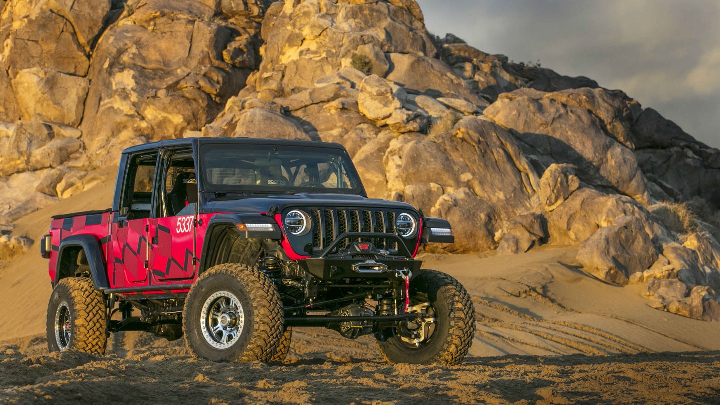 A 2020 Jeep Gladiator Pickup Competed in the Famous King of the Hammers Off-Road Race