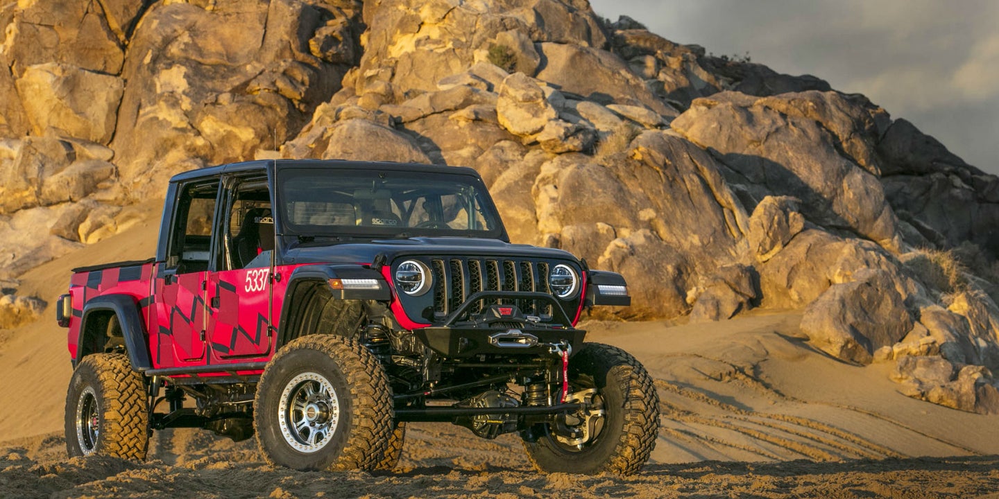 A 2020 Jeep Gladiator Pickup Competed in the Famous King of the Hammers Off-Road Race