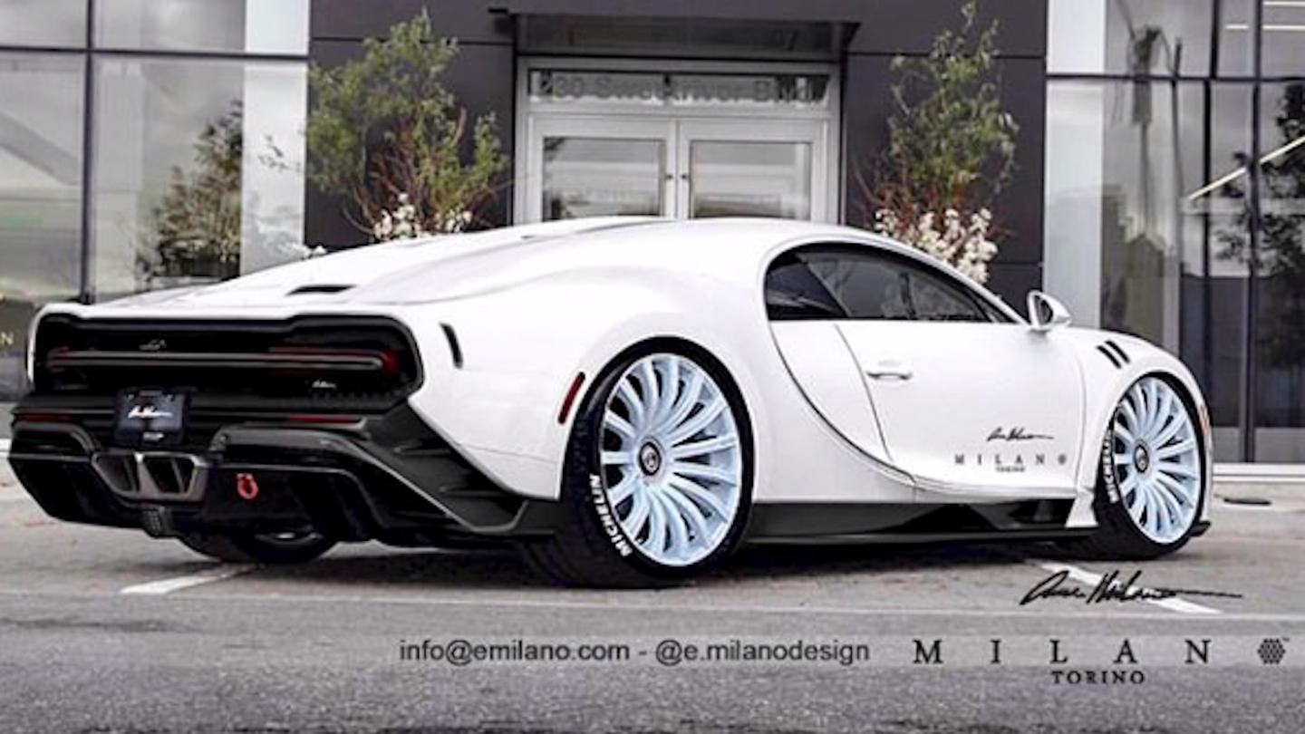 Here’s What the Geneva-Bound $18 Million One-Off Bugatti Chiron Longtail Could Look Like