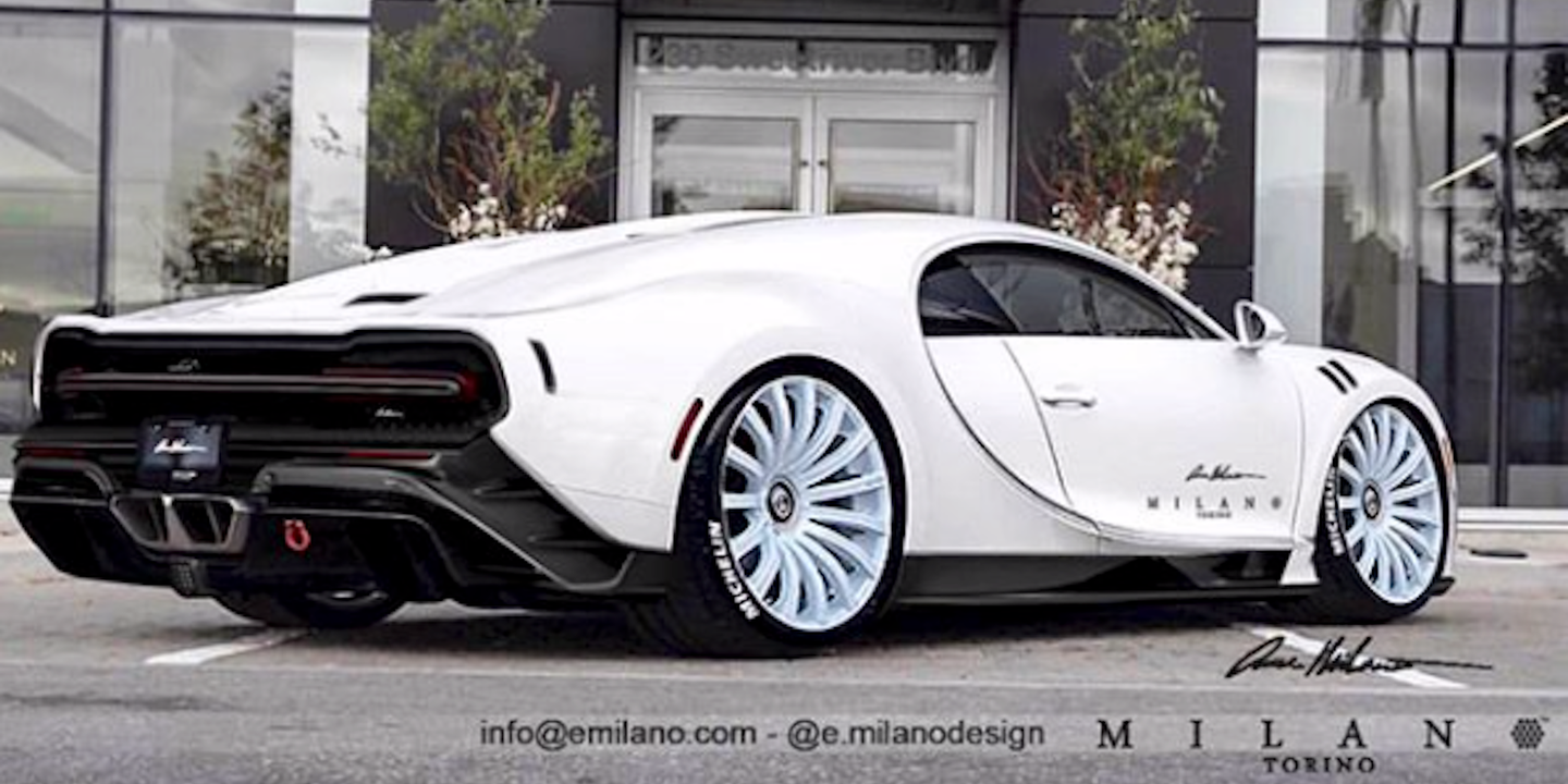 Here’s What the Geneva-Bound $18 Million One-Off Bugatti Chiron Longtail Could Look Like