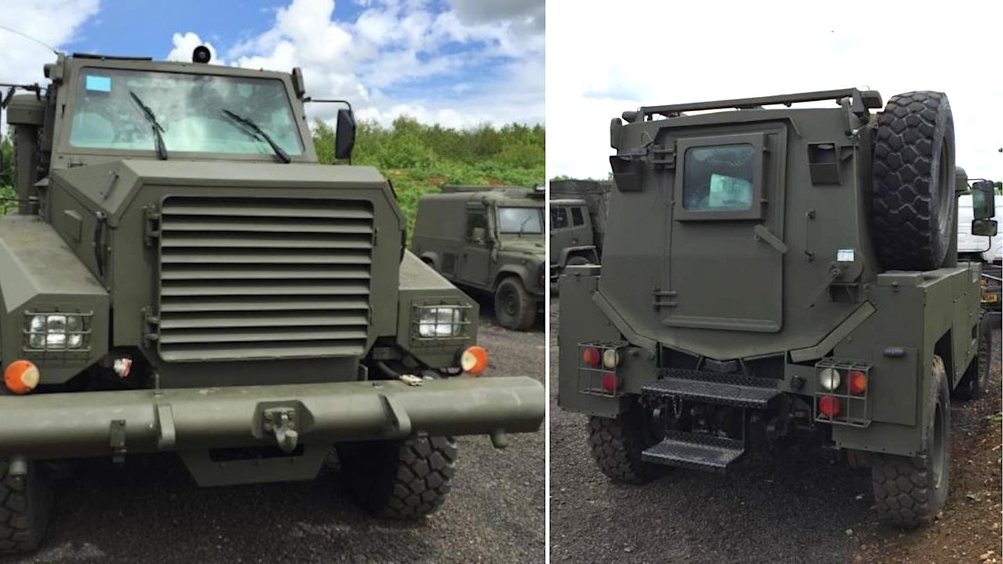 You Can Buy This Rare British Army Mine Resistant Armored Truck For The Zombie Apocalypse