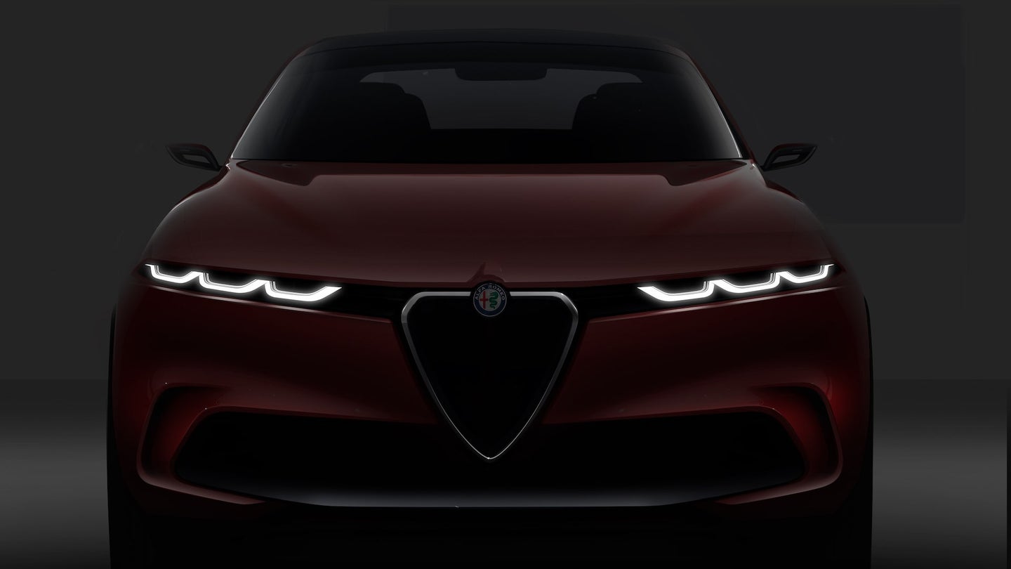 Alfa Romeo Tonale Crossover Concept Dazzles Under the Lights at Geneva Motor Show