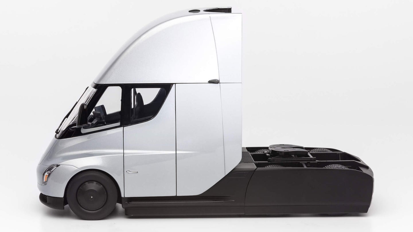 Tesla Semi Truck Diecast Model Will Make Your Trucking Dreams Come True for $250