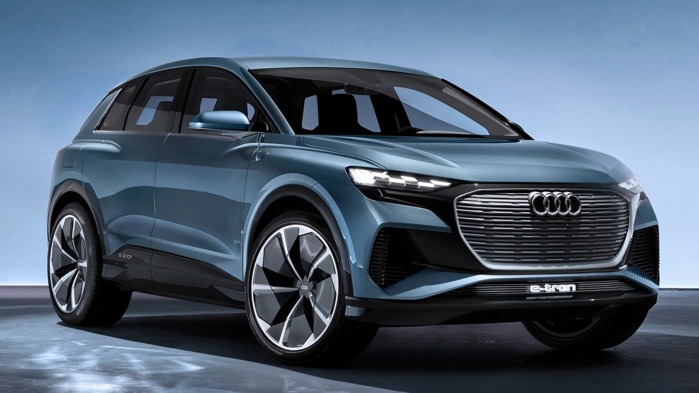 Audi Q4 E-Tron Electric Crossover Concept With 280-Mile Range Debuts at Geneva Motor Show