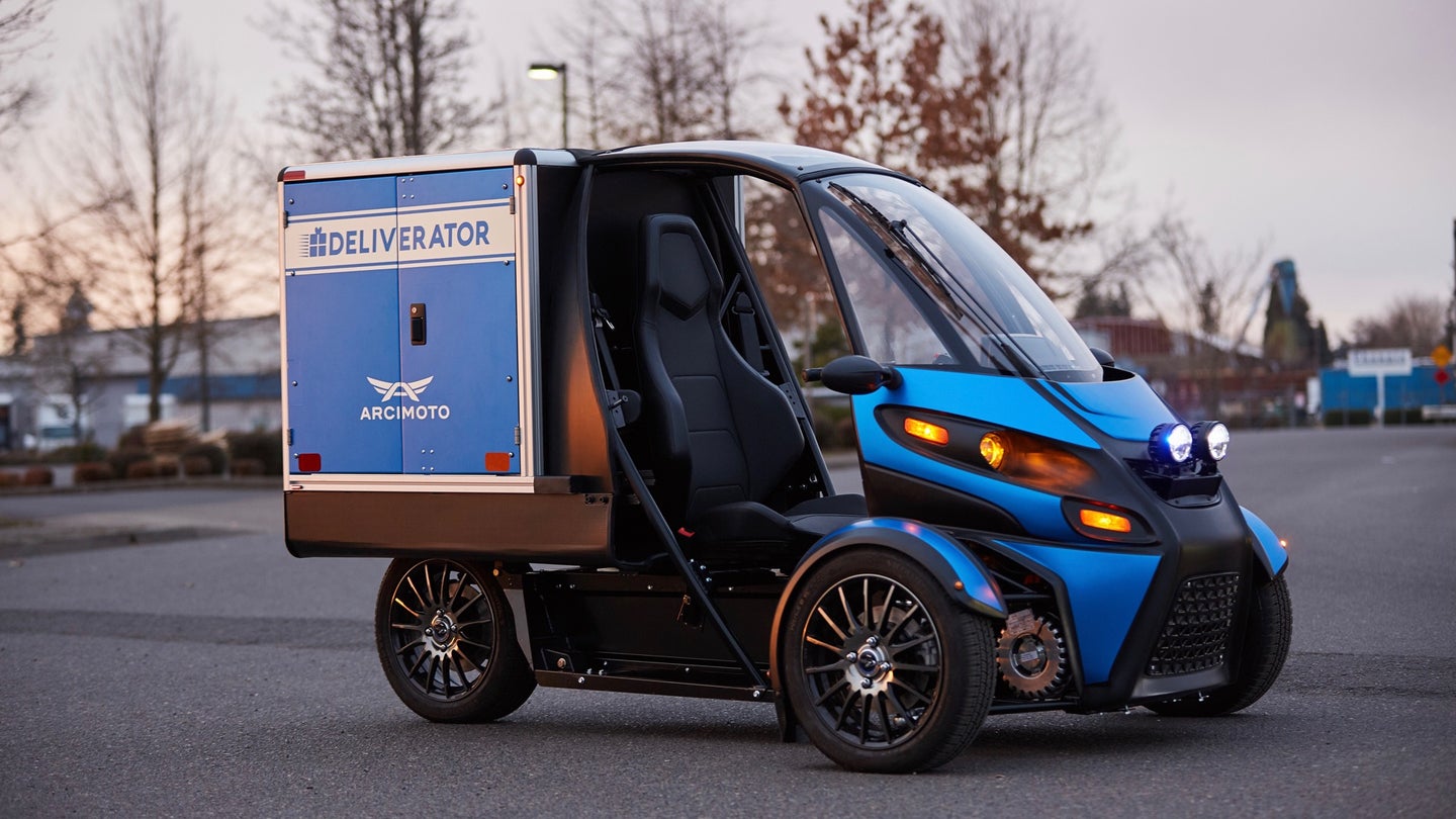 The Arcimoto Deliverator Is a Three-Wheeled EV Designed for Local Deliveries