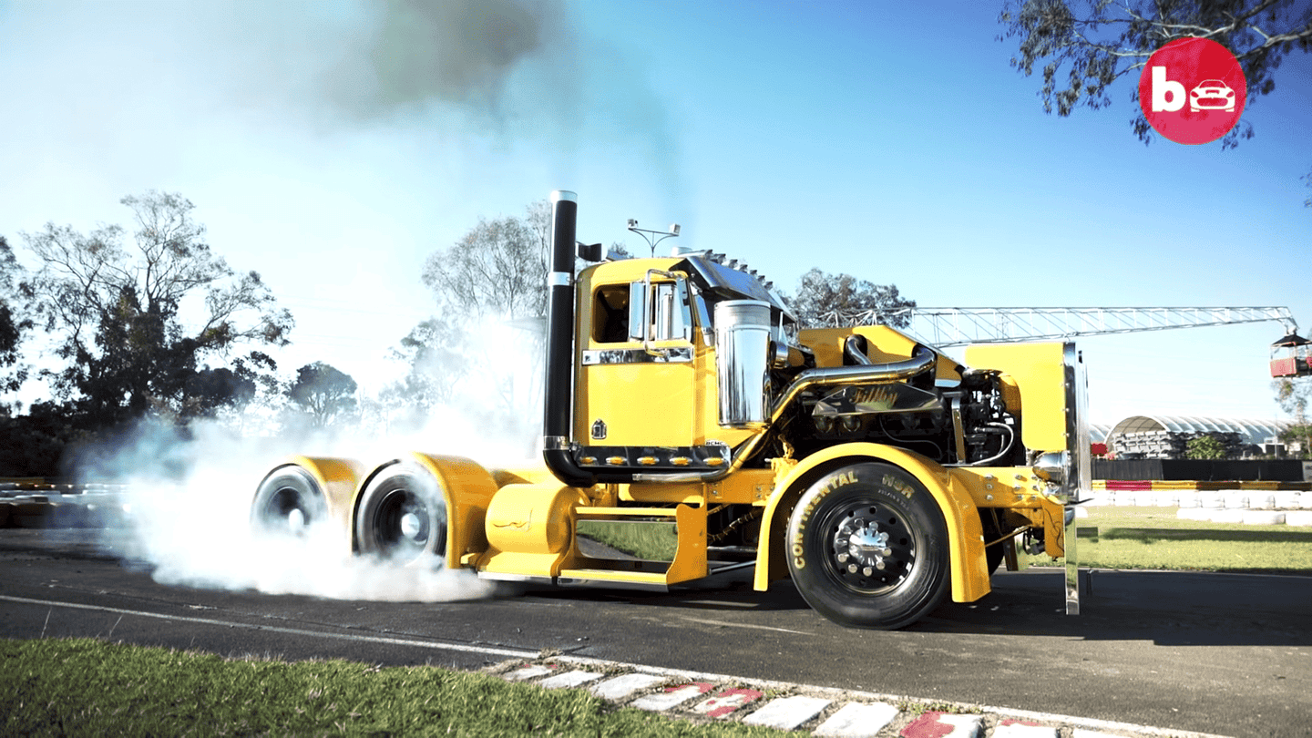 Watch This Semi Dubbed ‘Filthy’ Disintegrate Tires With 4,000 Pound-Feet of Torque