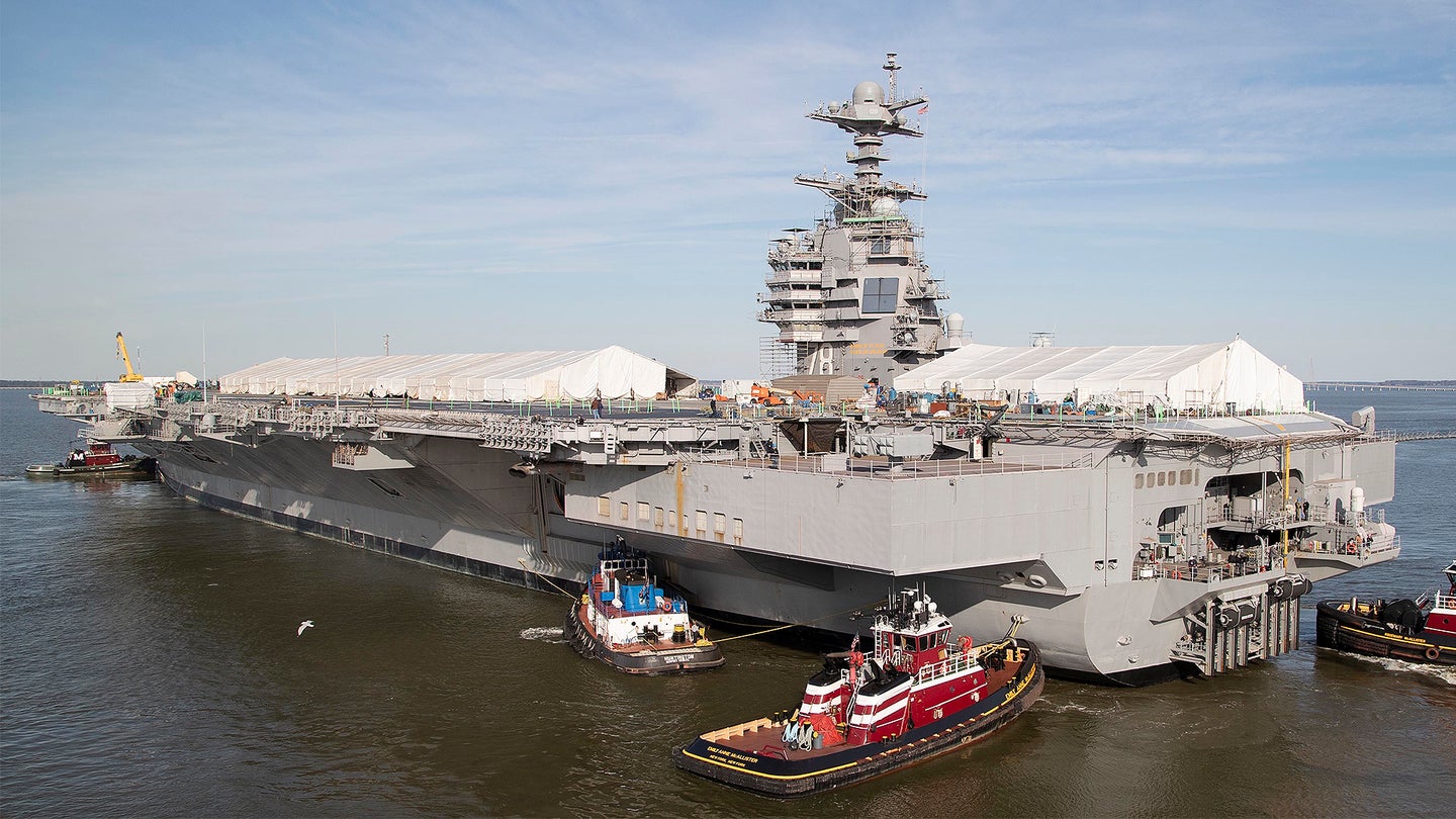 U.S. Navy&#8217;s Troubled New Aircraft Carrier Delayed Again As Propulsion Issues Arise