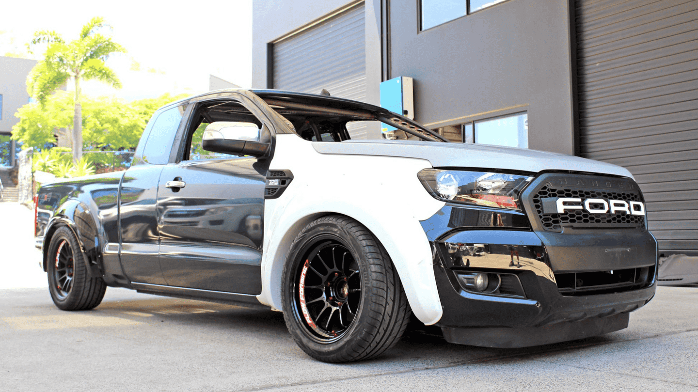 Deranged Ford Ranger Drift Truck Rocks Boosted LS V8 and Sweet 6-Speed Manual